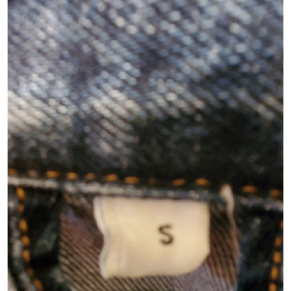 Warp + Weft Jean Trucker Jacket Denim Sea Seattle Scout Blue SM Copper Unisex - Picture 15 of 16